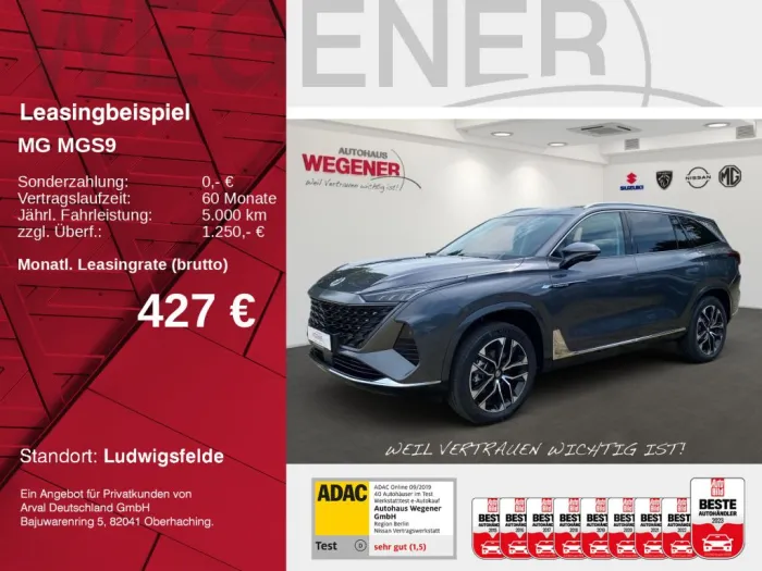 MGS9 PHEV Premium *Massage*Bose*7Sitze*360*Pano*