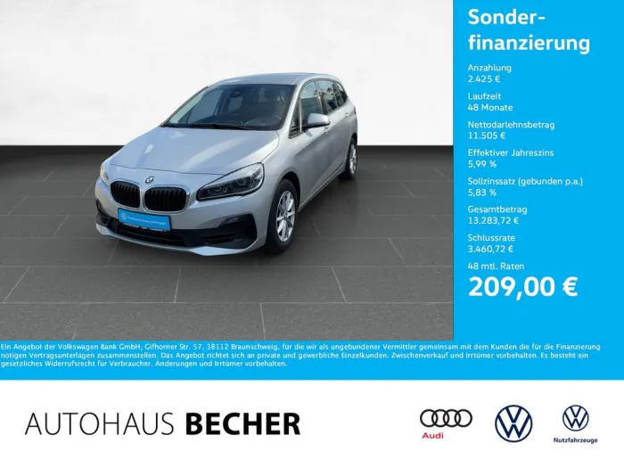 BMW 2 Gran Tourer Advantage 216 i 6-Gang /Navi/LED