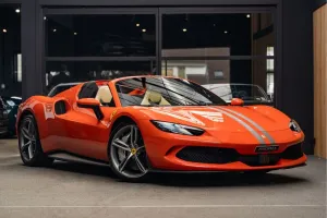 Ferrari 296 GTS Rosso Dino Lift JBL Matte Carbon Airbush
