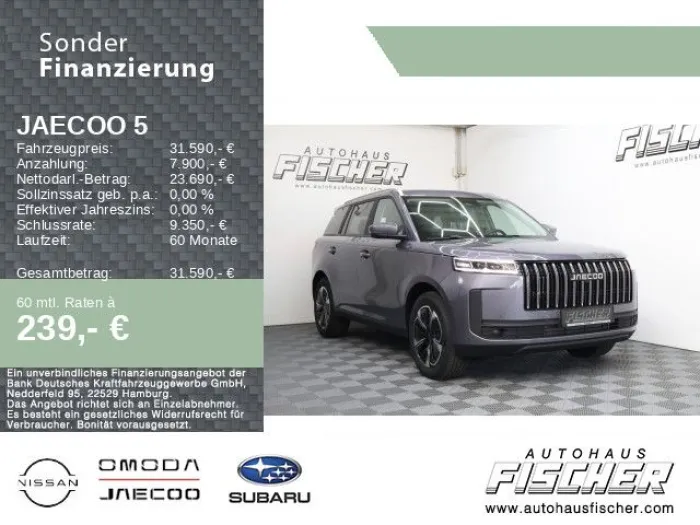 JAECOO 5 1.5 Hybrid Exclusive PanoDach 360°-Kameras Sit