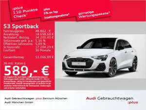 Audi S3 Sportback TFSI S tronic Pano/Matrix/Navi+
