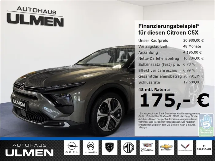 Citroën C5X Feel Pack 130 Apple CarPlay Spurhalteassiste