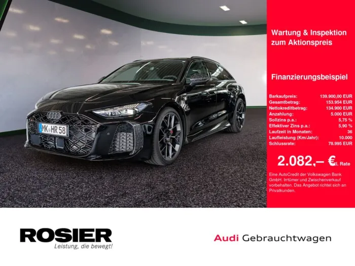 Audi RS 5 Avant Hybrid 0,5% HUD Pano Keramik Tech pro