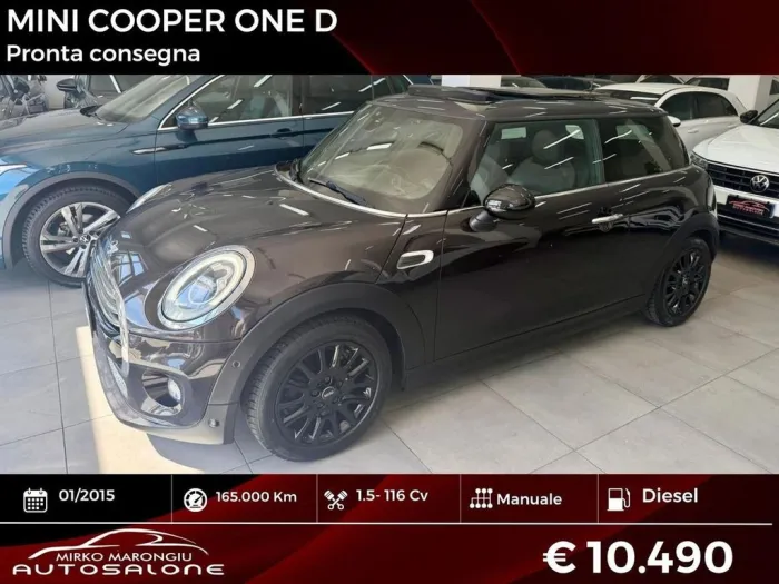MINI Mini COOPER One D 1.5 DIESEL TETTO finanziabile