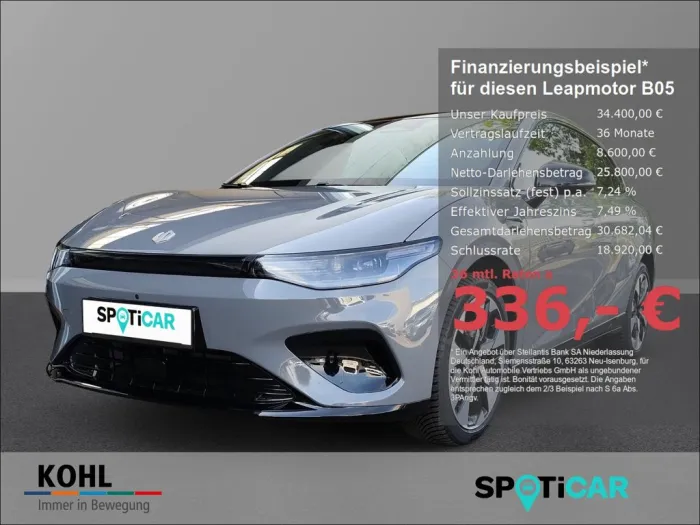 Leapmotor B05 Design ProMax 67,1kWh Panorama 360°Kamera LE