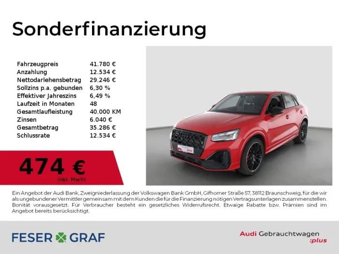 Audi SQ2 TFSI S Line Int Matrix,Navi+,Kamera,Leder,19