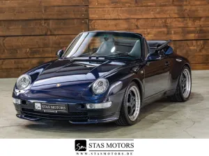 Porsche 993 CARRERA 2 CABRIO*DEUTSCH*SCHECKHEFT*3x BLAU